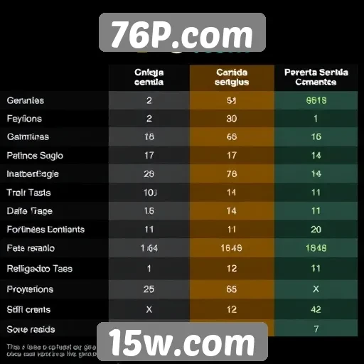 Comparativo entre 76P.com e concorrentes no mercado